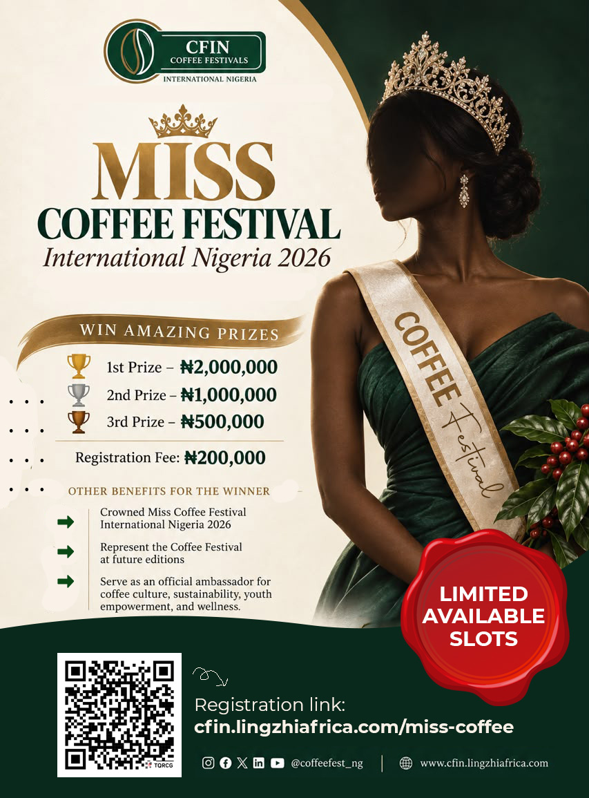 Miss Coffee Festival International Nigeria 2026 flyer